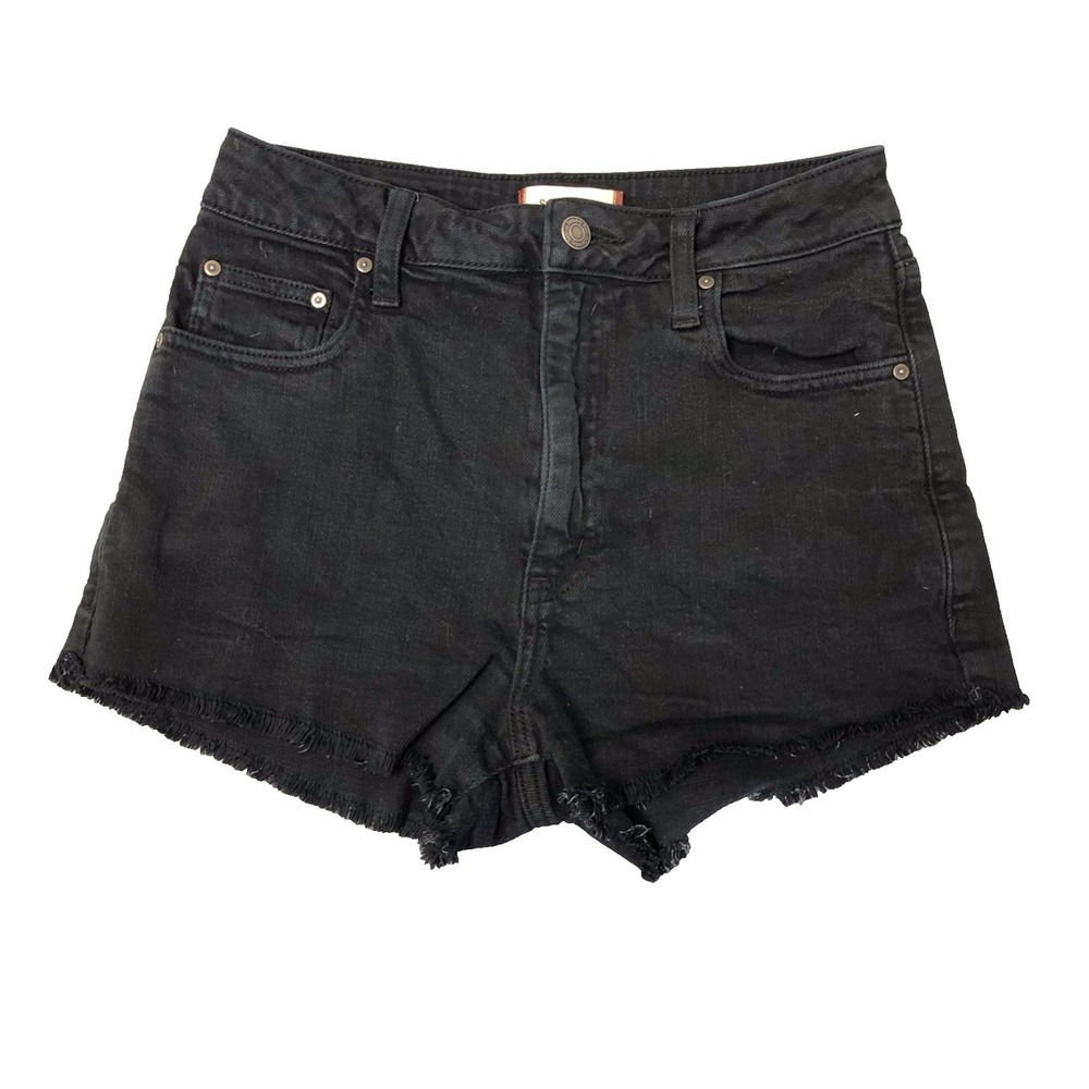 Sunday Best Cutoff Jeans Womens 28 6 Black High Rise Classic Festival Summer